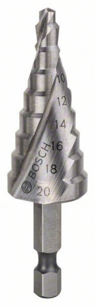 Bosch stepenasta burgija HSS 4 - 20 mm, 1/4&quot;, 70,5 mm ( 2608597524 ) - Img 1
