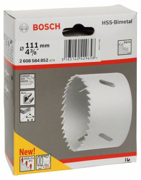 Bosch testera za otvore HSS-bimetal za standardne adaptere 111 mm, 4 3/8" ( 2608584852 )