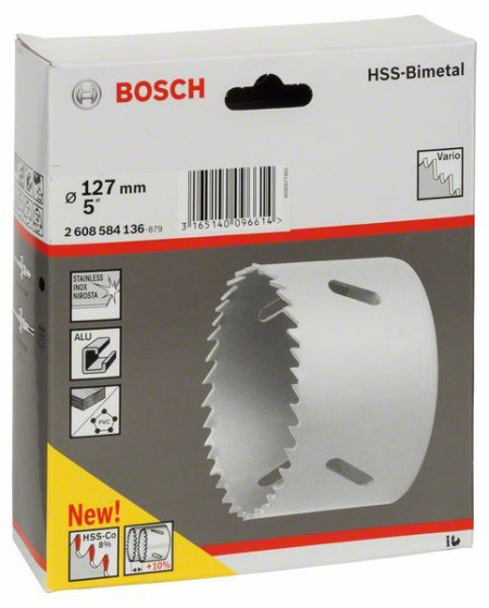 Bosch testera za otvore HSS-bimetal za standardne adaptere 127 mm, 5" ( 2608584136 )