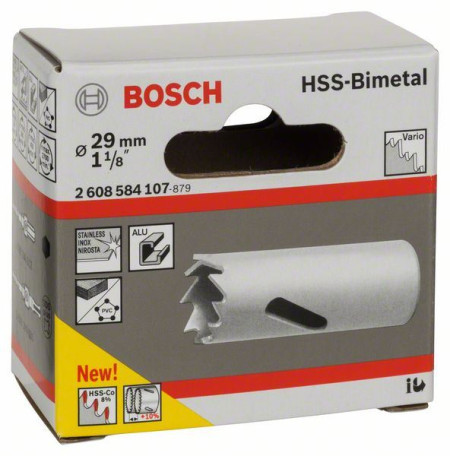 Bosch testera za otvore HSS-bimetal za standardne adaptere 29 mm, 1 1/8&quot; ( 2608584107 ) - Img 1