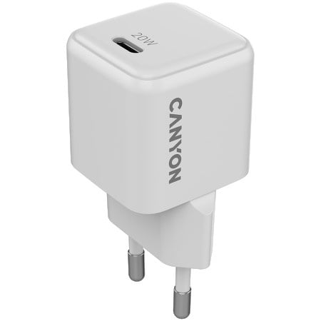 Canyon CU20C GaN 20W 1xPD EU White charger ( CNS-CUW20C )