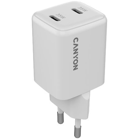 Canyon CU35CC GaN 35W 2xPD EU White charger ( CNS-CUW35CC )