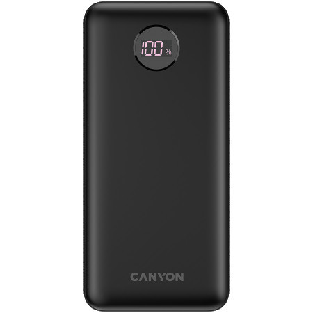 Canyon PB-2002 power bank 20000mAh Li-poly battery, Input Type-C 5V3A,9V2A,18W ( CNE-CPB2002B )