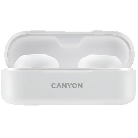 Canyon TWS-1 headset, with microphone, BT V5.0, Bluetrum AB5376A2, battery EarBud 45mAh*2+Charging Case 300mAh, cable length 0.3m, 66*28*24