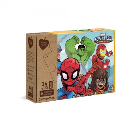 Clementoni puzzle 24 maxi pff - marvel superhero 2020 ( CL20262 )