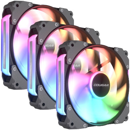 Cougar Apolar 120 ARGB (3 pcs pack) Black ( CF-APR12HB3-RGB )