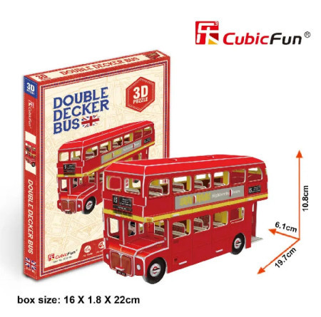 Cubicfun puzzle double decker bus s3018 ( CBF230180 ) - Img 1
