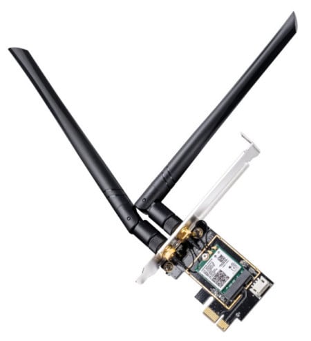 Cudy WE3000 AX3000 Wi-Fi 6 + Bluetooth5.2 PCI Express Adapter 2.4+5Ghz, 2x5dBi detachable antenna