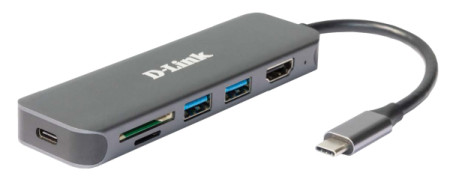 D-Link docking DUB-2327 6in1 USB-C - HDMI/USB3.0x2/CR/PD