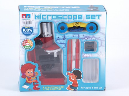Dečiji mikroskop set sa dodacima crveni ( 261843 ) - Img 1