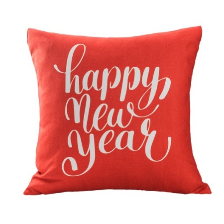 Dekordom dekorativna jastučnica deco 45x45 - happy new year/red mm08 - asd ( 024214 )