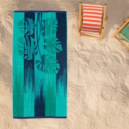 Dekordom plažni peškir beach master 70x140 - pop stripe green ( 024438 )-1