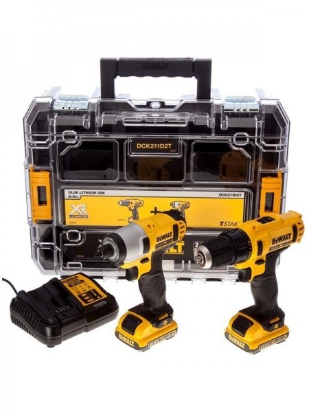 DeWalt DCK211D2T aku bušilica - odvijač udarni 10,8 Li-Ion 2.0 Ah