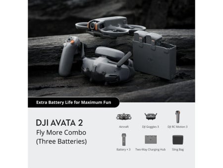 DJI Avata 2 Fly More Combo Dron ( CP.FP.00000151.01 )