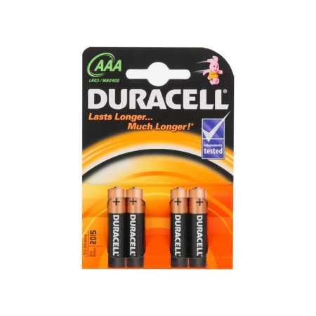 Duracell baterije LR03 AAA alkalne 1/4 ( 03BAT11 )