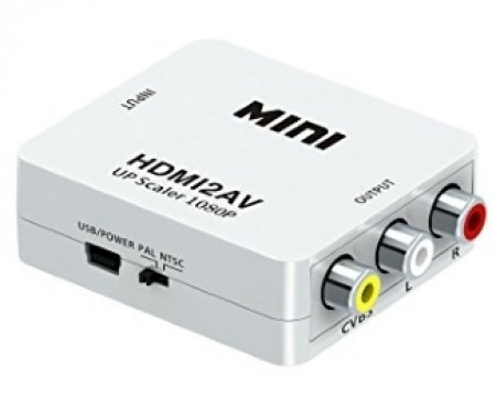 E-Green Adapter HDMI - AV RCA 1080P