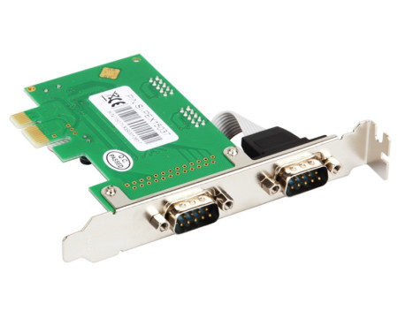 E-Green PCI express kontroler 2-port (RS-232,DB-9) - Img 1