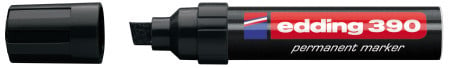 Edding marker permanent 390 4-12mm, deblji, kosi vrh crna ( 08M390B ) - Img 1