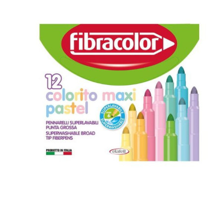 Etafelt 10630sw012scp Fibracolor flomasteri pastel maxi 12/1 ( 97/02994 )