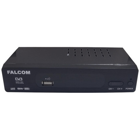 Falcom prijemnik zemaljski, DVB-T2, Full HD, USB PVR, Display - T1400+ - Img 1