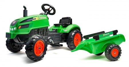 Falk toys traktor na pedale sa prikolicom X zeleni ( 2048ab ) - Img 1