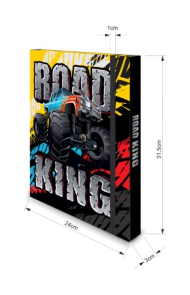 Fascikla sa gumom a4 3d box road king op* ( 27722 )