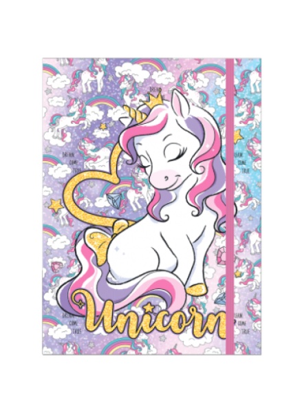 Fascikla sa gumom a5 3d box unicorn op* ( 79263 )