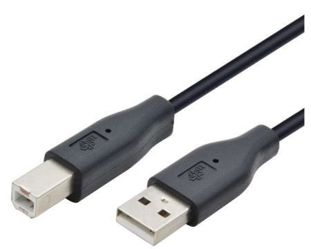 FastAsia kabl USB A - USB B M/M 1.8m crni - Img 1