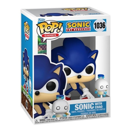 Funko POP! &amp; Buddy: Sonic - Sonic w/Hero Chao ( 064555 ) -1