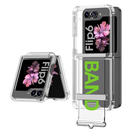Futrola clear strap za samsung f741b galaxy z flip 6 5g zelena (gkk case) ( F116933 )