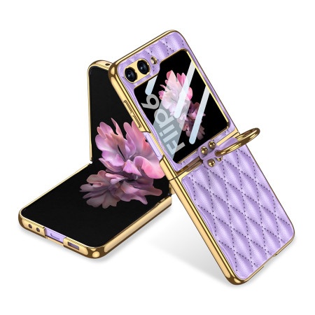 Futrola rhombus za samsung f741b galaxy z flip 6 5g ljubicasta (gkk case) ( F116924 )