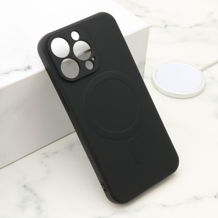 Futrola velvet touch magsafe za iphone 13 pro (6.1) crna ( F119926 )