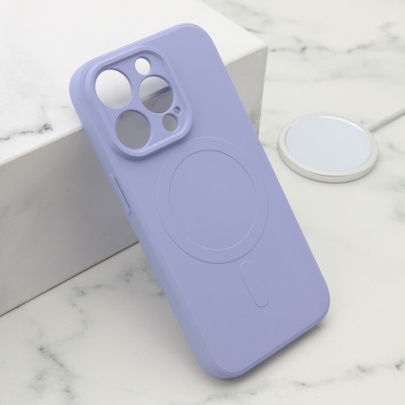 Futrola velvet touch magsafe za iphone 15 pro (6.1) ljubicasta ( F119947 )