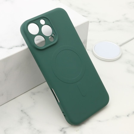 Futrola velvet touch magsafe za iphone 16 pro max (6.9) tamno zelena ( F119967 )