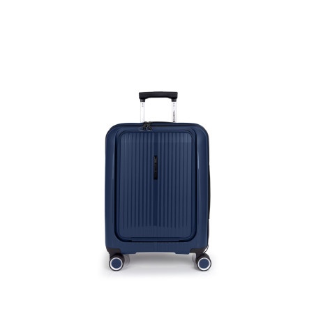 Gabol Kofer mali (kabinski) sa odeljkom za laptop PROŠIRIVI 40x55x22/25cm Brooklyn 41,7/47,4 l-3,1 kg metalik plava ( 16KG123923E )