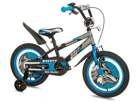 Galaxy bicikl dečiji wolf 16" crna/siva/plava ( 590008 )