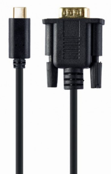 Gembird A-CM-VGAM-01 USB-C to VGA-M adapter, 2 m, black, blister