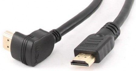 Gembird HDMI kabl v.1.4 3D/4K TV konektor pod uglom 90 stepeni 1.8m CC-HDMI490-6