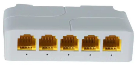 Gembird POE-EXT-14G 5 port, 1000mbpsPOE extender, 30/60W 8W/port, POE voltage 44-57Vdc, 100m, 802.3af/at