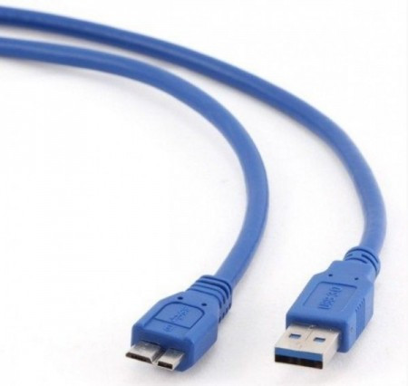 Gembird USB3.0 AM to micro BM cable, 0.5m CCP-mUSB3-AMBM-0.5M - Img 1