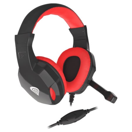 Genesis Argon 110, Gaming Headset with Volume Control, 3.5mm Stereo, Black/Red ( NSG-1437 ) - Img 1