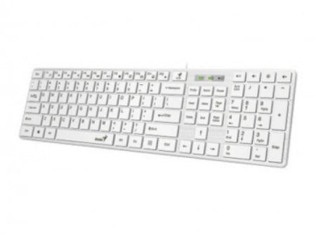 Genius SlimStar 126 YU bela Tastatura USB -1