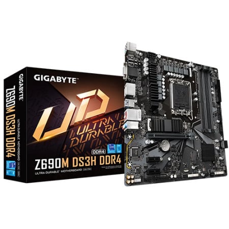 Gigabyte Intel Z690 Chipset, DDR4, 4 DIMMs, Supports 12th Gen Intel Core Series Processors, Fast 2.5 GbE LAN with Bandwidth Management, 2 x