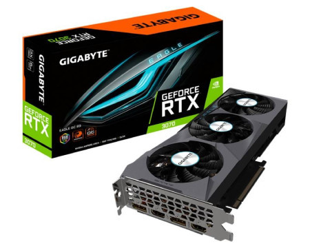 Gigabyte nVidia GeForce RTX 3070 8GB 256bit GV-N3070EAGLE OC-8GD rev 2.0 LHR grafička kartica