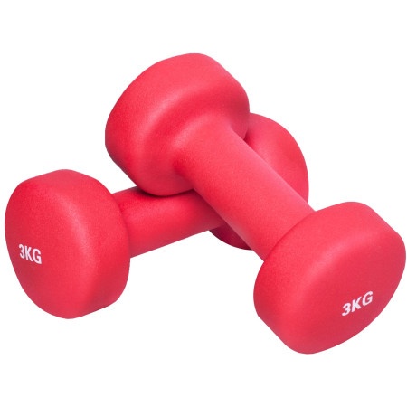 Gorilla Sports Set bučica za aerobik (2 x 3 kg / Crveni) ( 100530-00038-0099 )