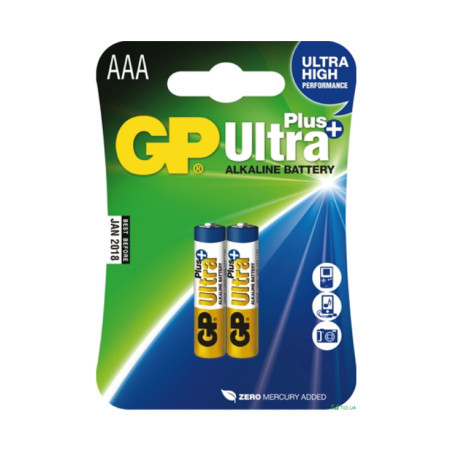 GP alkalne baterije ULTRA+ AAA ( GP-LR03-PLUS/2BP ) - Img 1