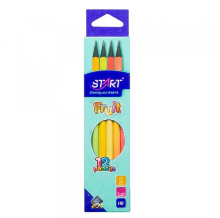 Grafitne olovke fruit 12 kom start ( STR12623 ) - Img 1