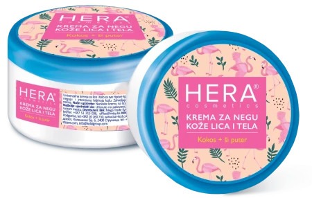 Hera krema za negu kože 200ml kokos i si puter ( A075487 )