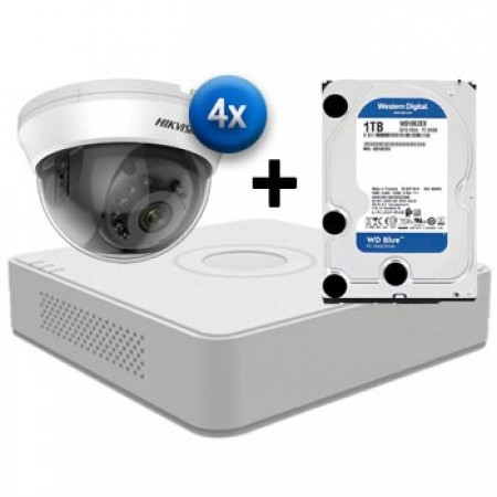 HikVision set za video nadzor 21-62 HD/4ch/2MPx/Dome/1TB ( 019-0040 )