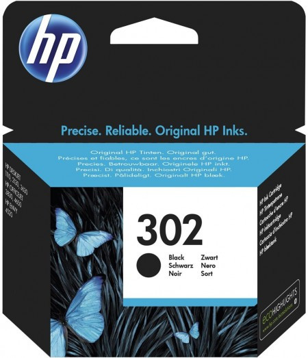 HP black ink cartridge No.302 ( F6U66AE ) - Img 1